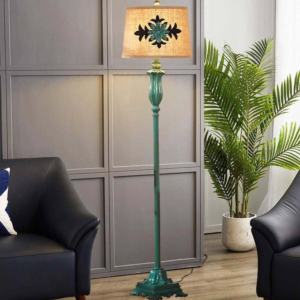 Elegant Retro Floor Standing Lamp for Sofa