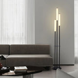 Three Slim Pole Floor Lamp