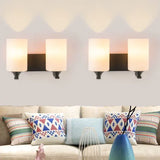 Cylinder Frosted Glass Modern Wall Lights