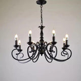 European Candle Holder Vintage Black Pendant Light - Clowas