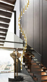 Nordic Rectangular Staircase Chandelier for Hallway