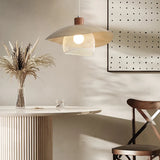 Light Wood Warm White Pendant Light