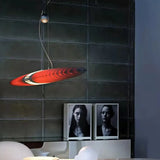 Oval Color-Blocked LED Modern Art Pendant Light