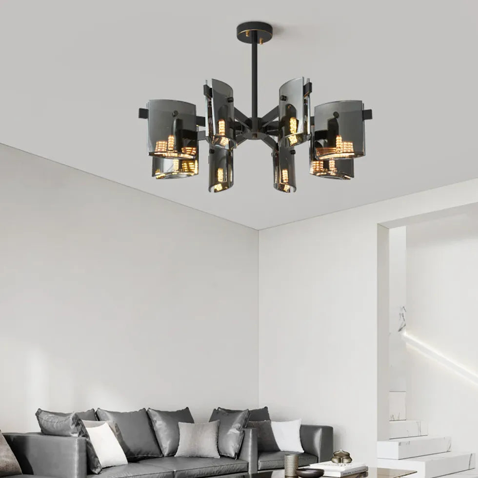 Gold Multi-Arm Living Room Chandelier