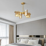 Gold Multi-Arm Living Room Chandelier