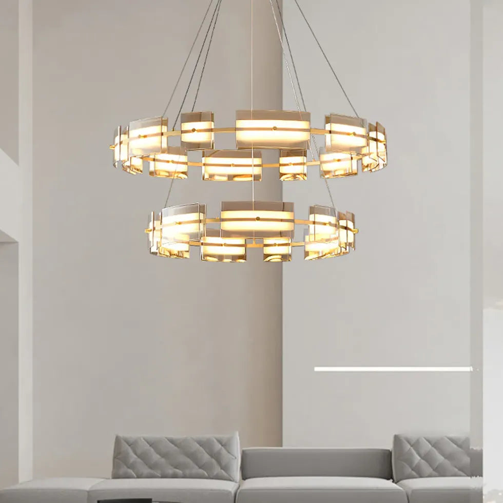 Ring Chandelier With Multiple Integrated Lights