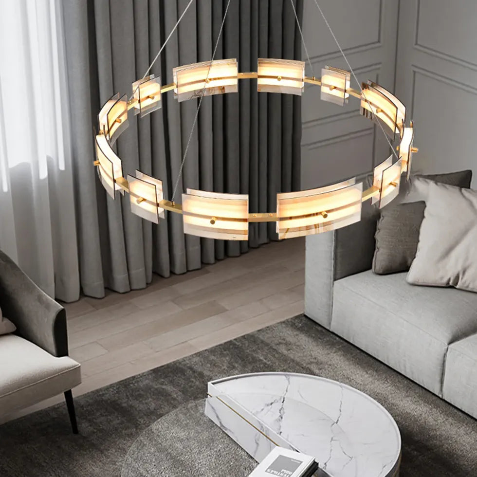 Ring Chandelier With Multiple Integrated Lights