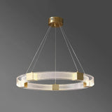 Acrylic Ring Gold LED Pendant Light