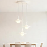 Modern Saturn 3-Light Glass Pendant Light for Dining Room