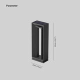 Square Solar-Powered Waterproof Light Bollards