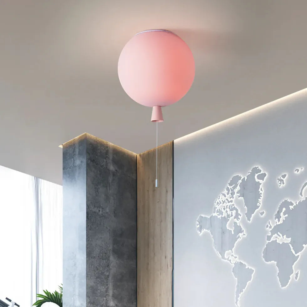 Multicolor Balloon-Shaped Ceiling Light for Bedroom