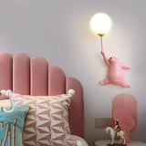 Bear Resin Children's Bedroom Wall Lights