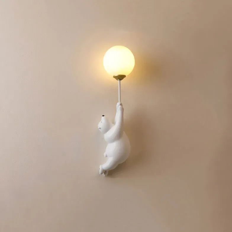 Bear Resin Children's Bedroom Wall Lights