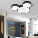 Cartoon Black LED Bedroom Ceiling Light