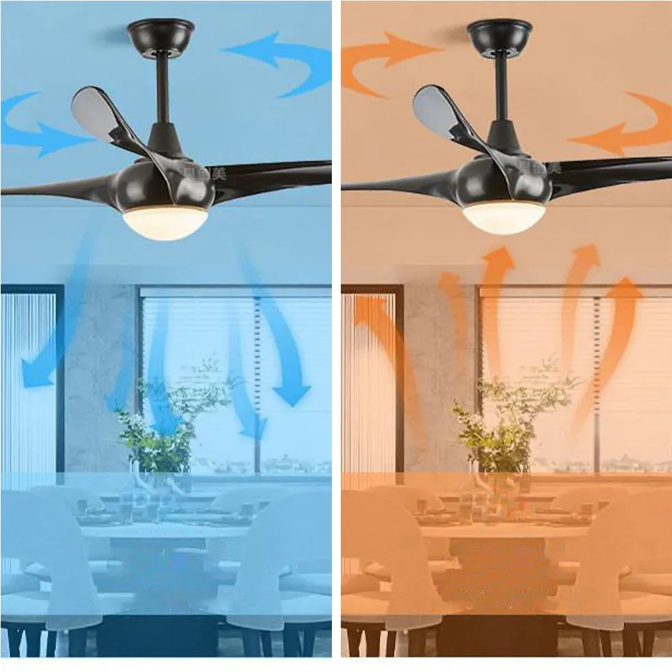 Brown Streamlined Ceiling Fan with Light