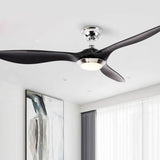 Minimalist Yellow Ceiling Fan with Light