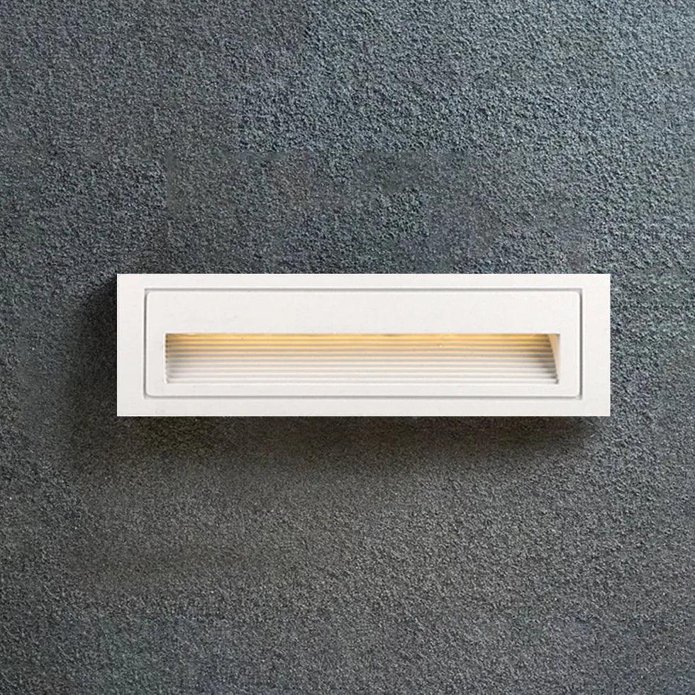 Geometric Recessed LED Step Outdoor Lights