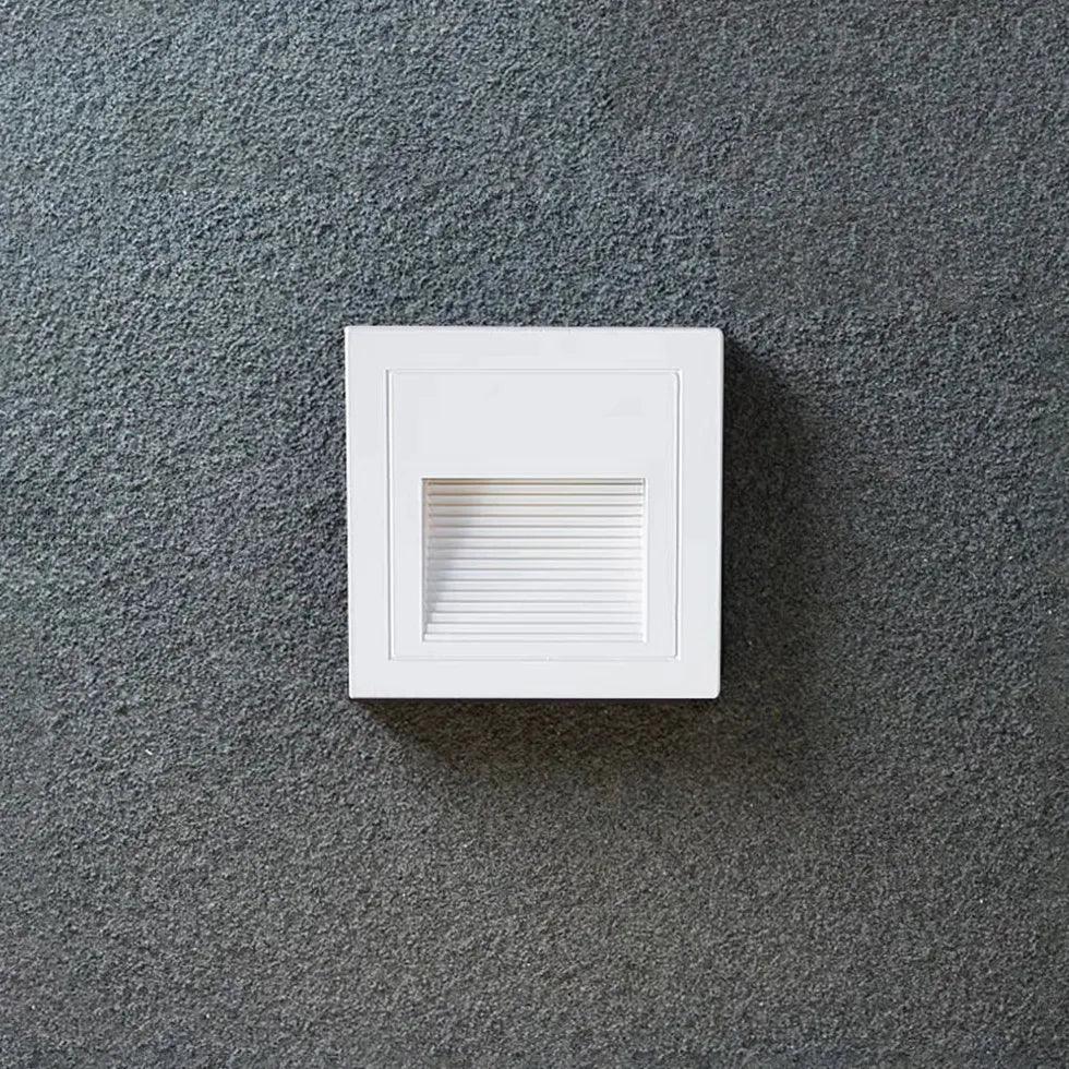 Geometric Recessed LED Step Outdoor Lights