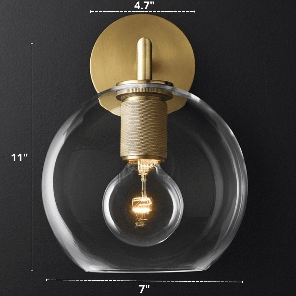 Contemporary Gold Iron Wall Light