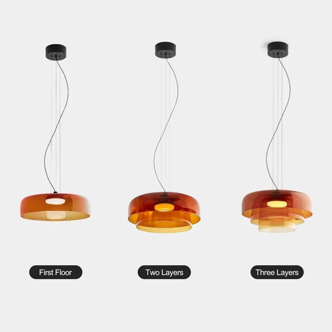 Nordic Colorful Glass Pendant Light for Dining Room