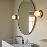 Small Wall Lights for Bathroom with Glass Globe
