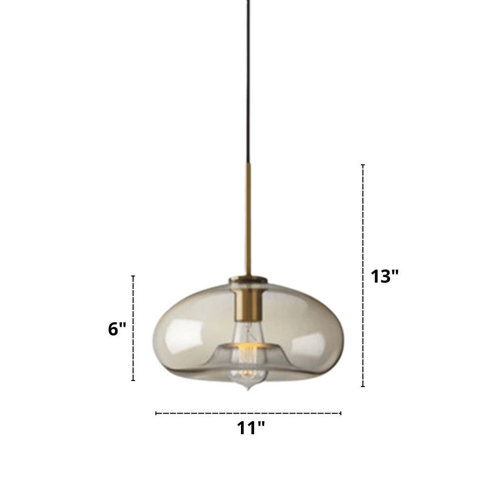 Minimalist Round Single Glass Pendant Lights