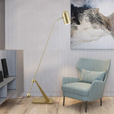 Gold Cylindrical Modern Floor Lamp