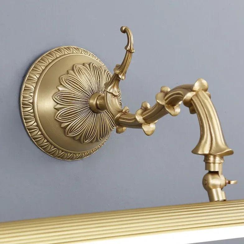 Vintage Brass LED Mirror Light for Bathroom