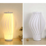 White Wavy Minimalist Table Lamp