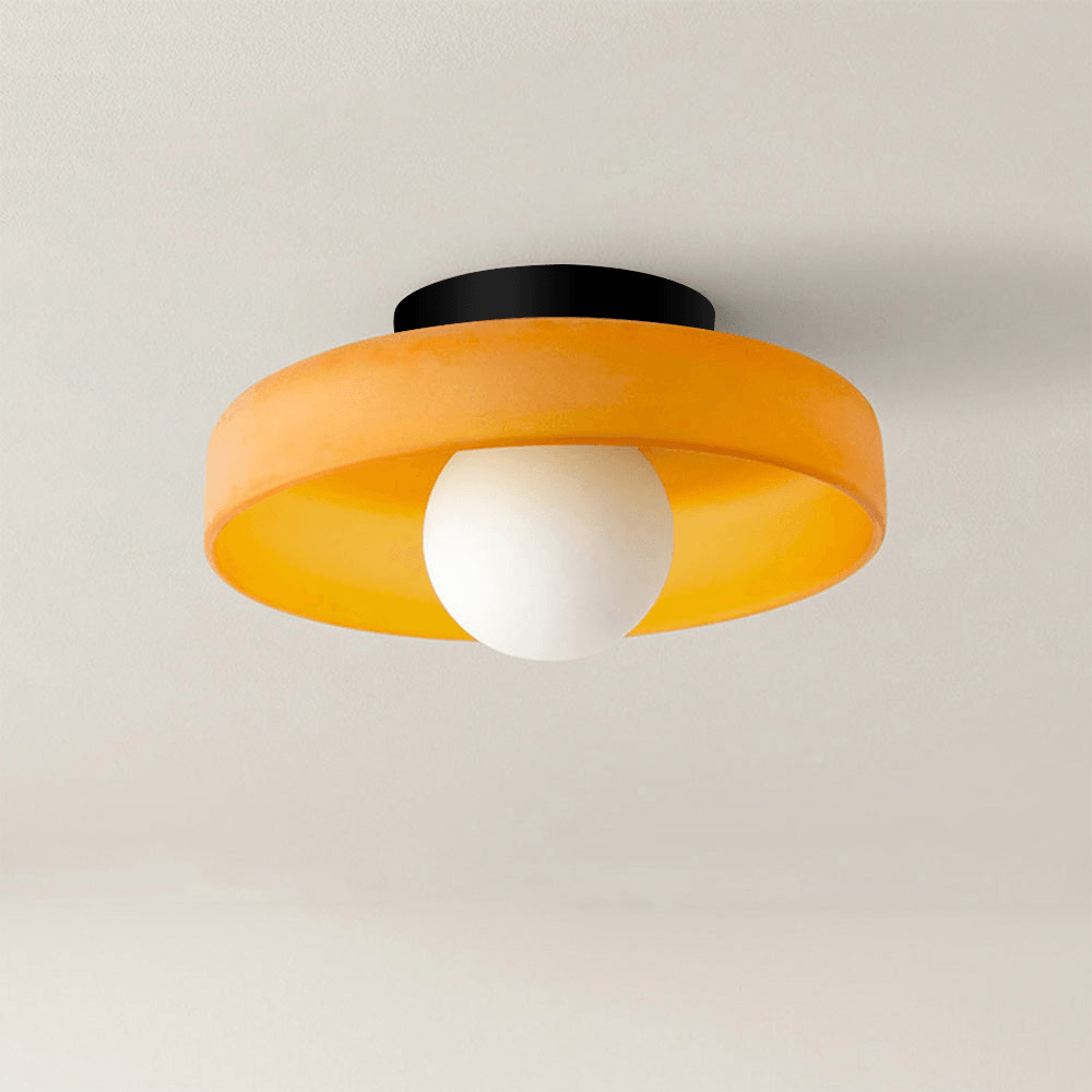 Vintage Glass Ceiling Light Fitting for Bedroom