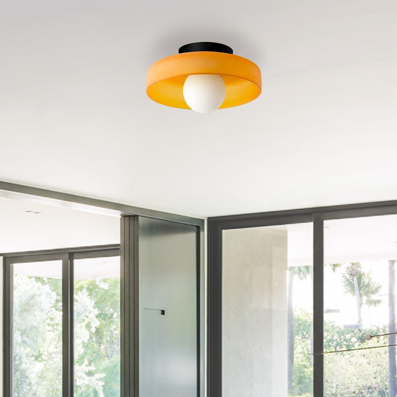 Vintage Glass Ceiling Light Fitting for Bedroom