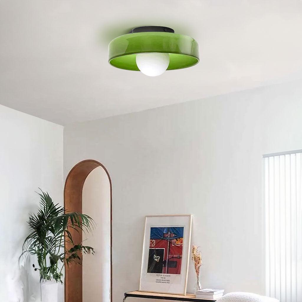 Vintage Glass Ceiling Light Fitting for Bedroom
