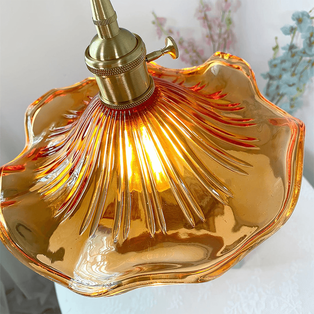 Disc Dining Room Metal and Glass Pendant Light