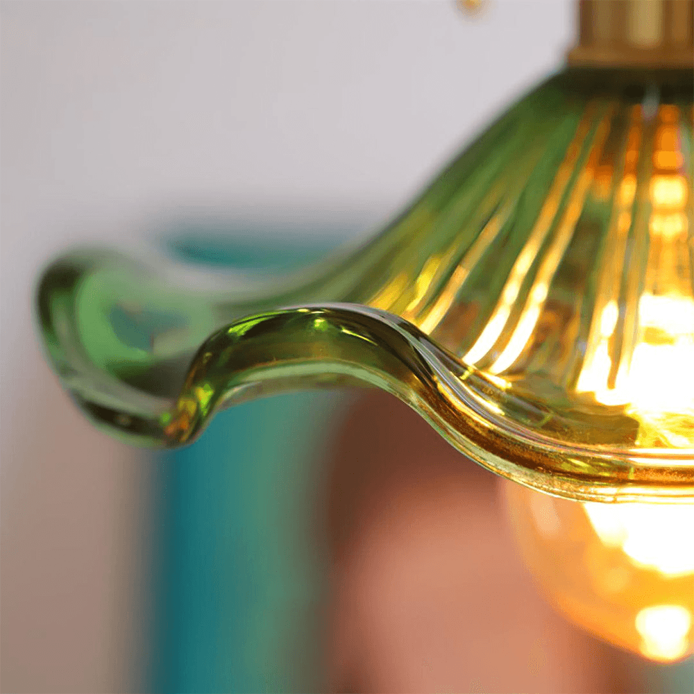 Disc Dining Room Metal and Glass Pendant Light