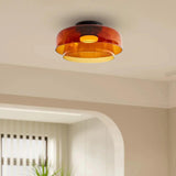 Nordic Multi-Layer Glass Flush Mount Ceiling Light for Bedroom