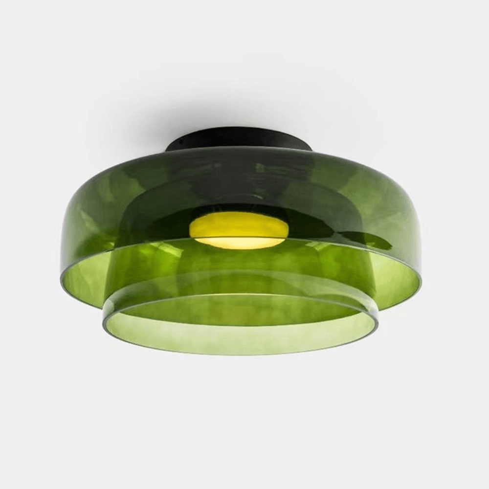 Nordic Multi-Layer Glass Flush Mount Ceiling Light for Bedroom