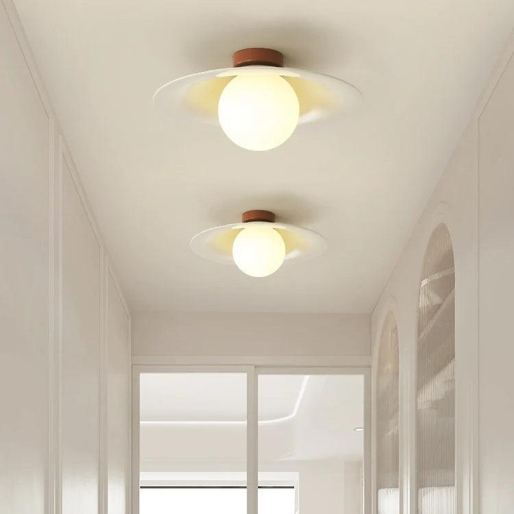 Full Spectrum Green Flush Ceiling Light for Dining Room