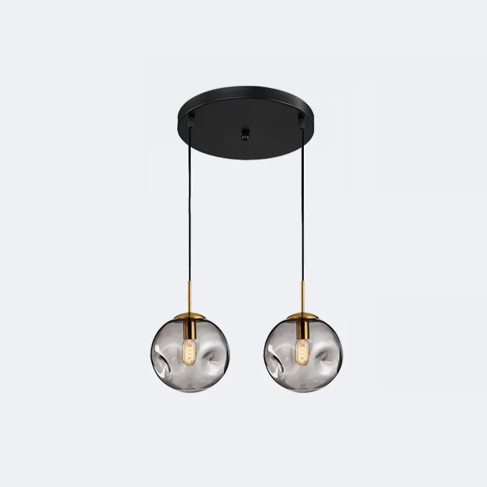 Spherical Bubbles Glass Modern Pendant Light