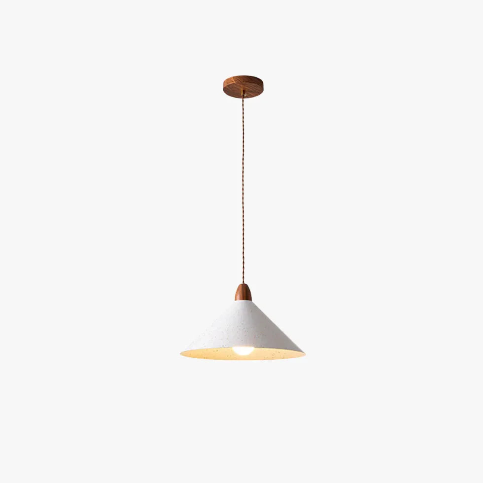 White Conical Modern Dining Pendant Light