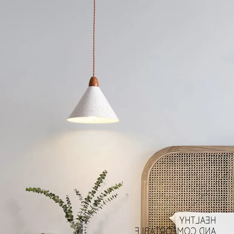 White Conical Modern Dining Pendant Light