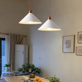 White Conical Modern Dining Pendant Light