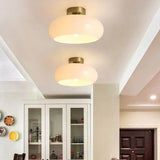 Orange Vintage Glass LED Ceiling Light