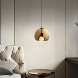 Brown Adjustable Glass Modern Pendant Light