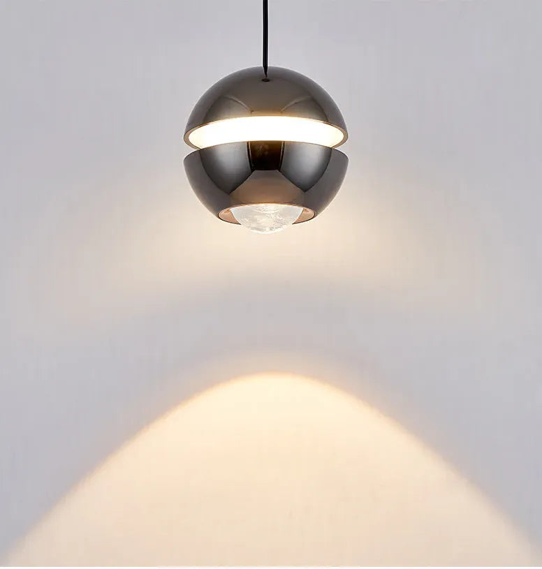 Round Sphere Industrial LED Pendant Light