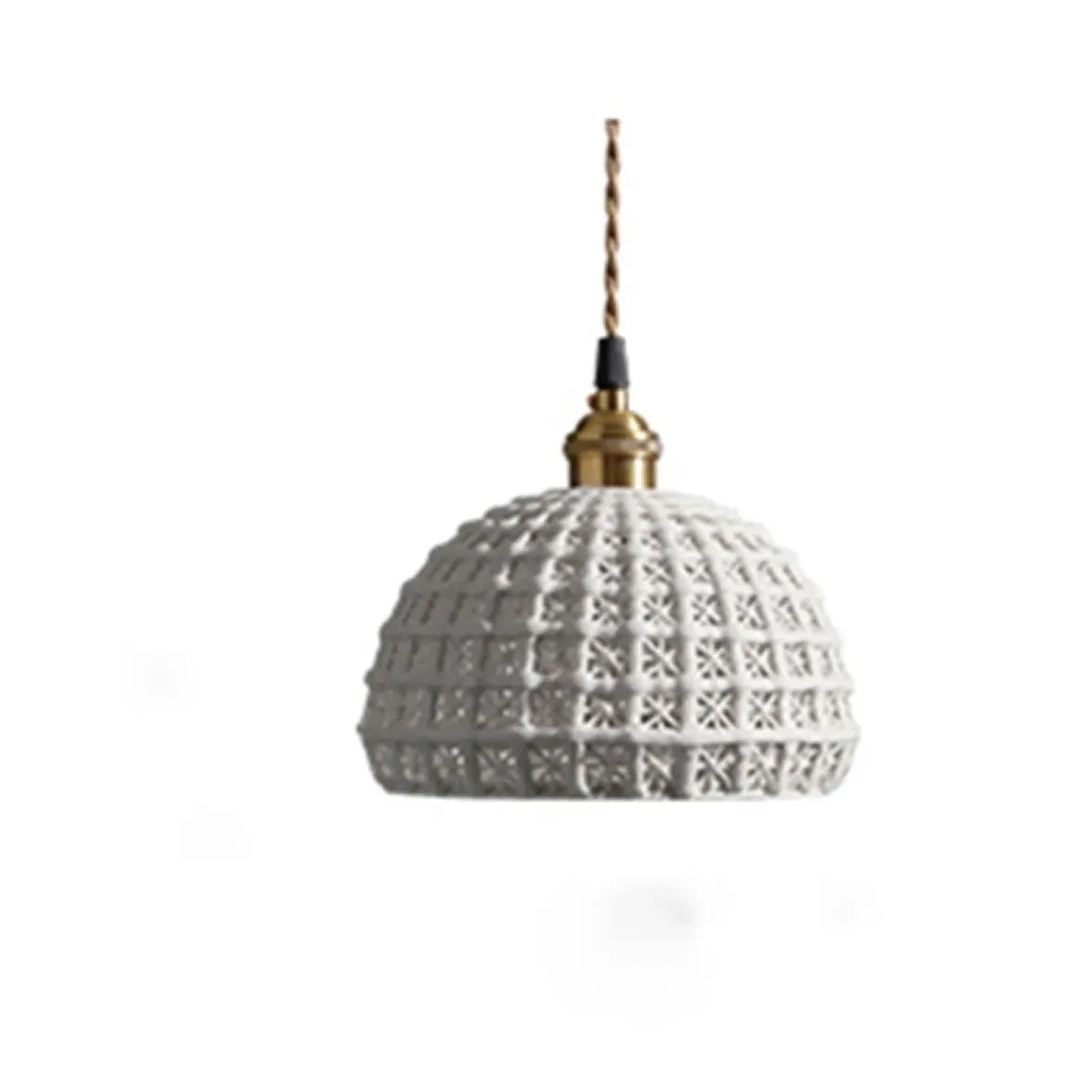 Ceramic Texture Single Head Vintage Pendant Light