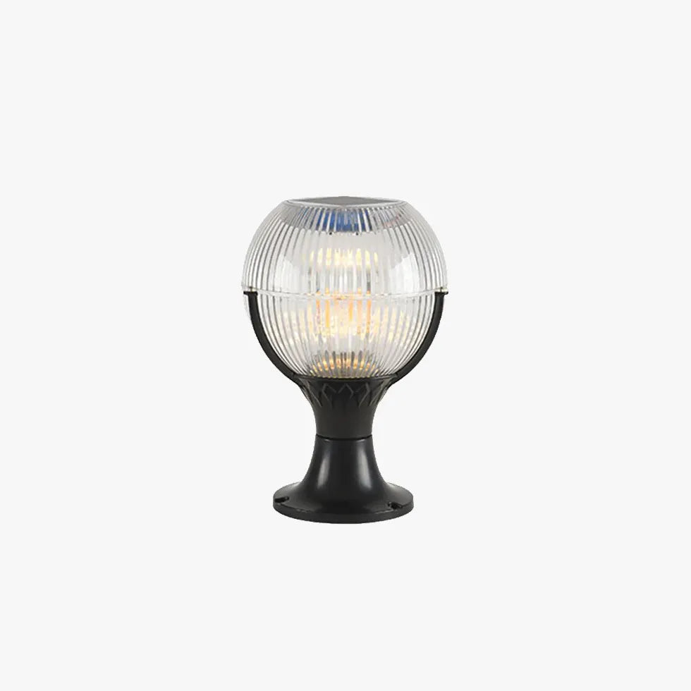 Acrylic Globe Fence Solar Pillar Lights