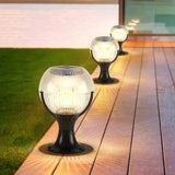 Acrylic Globe Fence Solar Pillar Lights