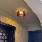 Orange Translucent Glass Vintage Kitchen Ceiling Light