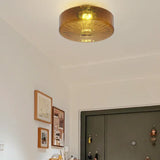 Orange Translucent Glass Vintage Kitchen Ceiling Light