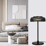 Black Glass Modern Style Table Lamp